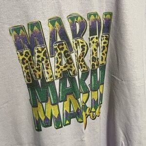 Gildan dryblend Mardi Mardi Mardi Mardi Gras T-shirt nwt